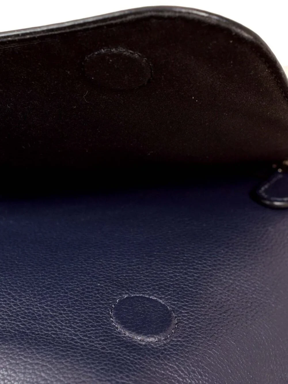 Coach F72362 Charles Dark Blue Pebbled Leather Messenger Crossbody Purse